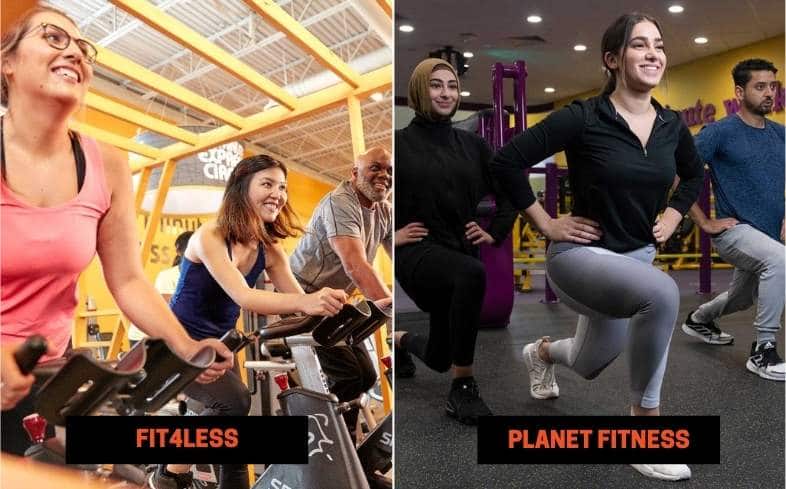 Fit4Less vs Planet Fitness Group Classes