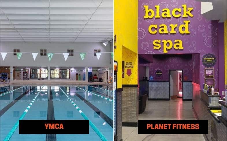 YMCA vs Planet Fitness Amenities