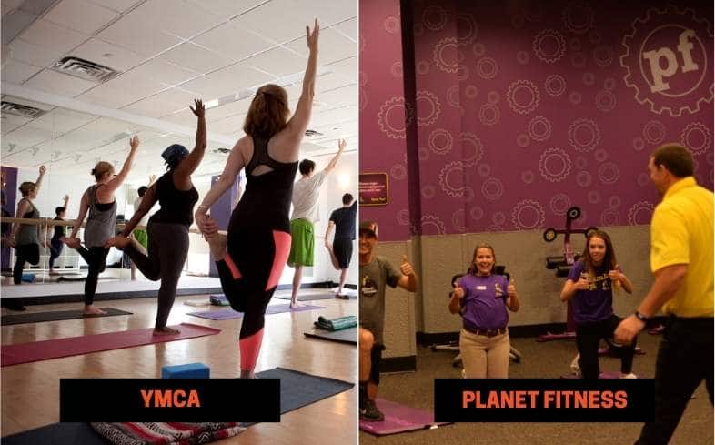 YMCA vs Planet Fitness Group Classes