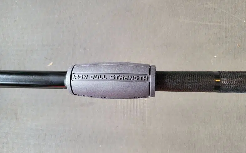 barbell with iron bull strength alpha grips