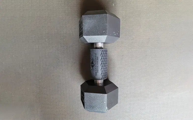 dumbbell with viking strength thick grips