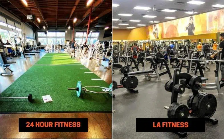 24 Hour Fitness vs LA Fitness Equipment