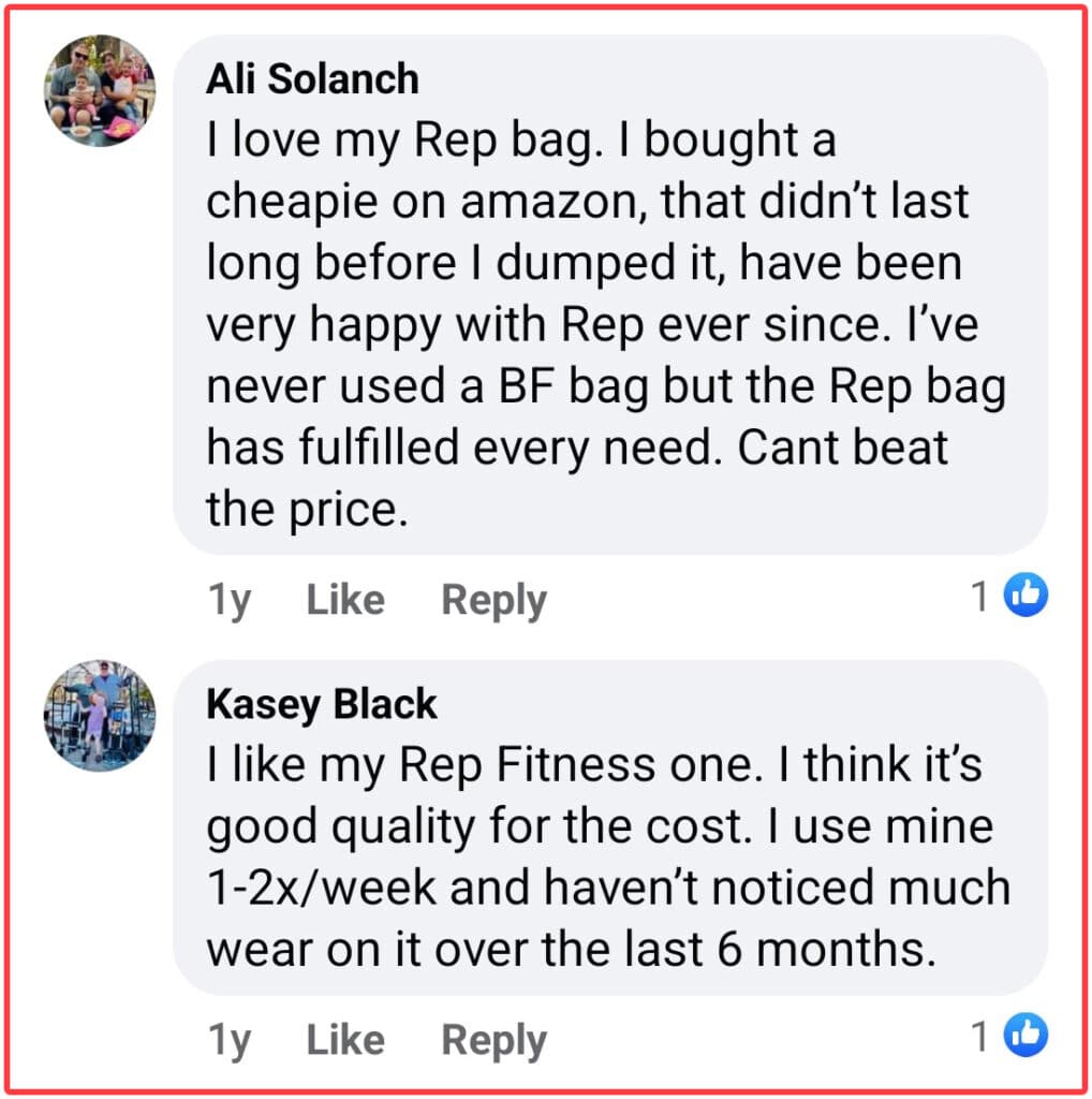 rep Fitness sandbag user review