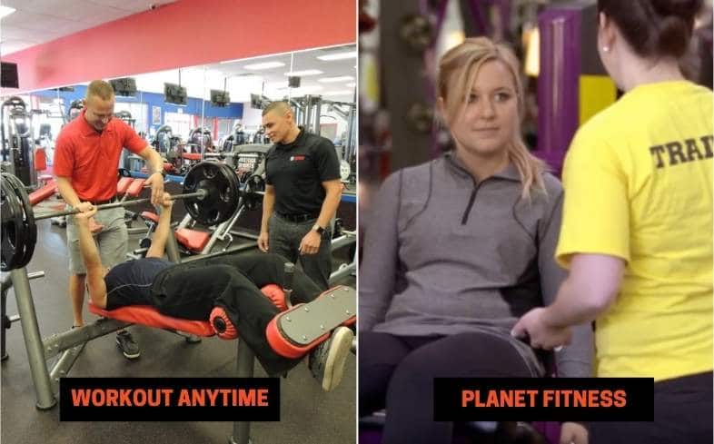 Workout Anytime vs Planet Fitness Personal Training