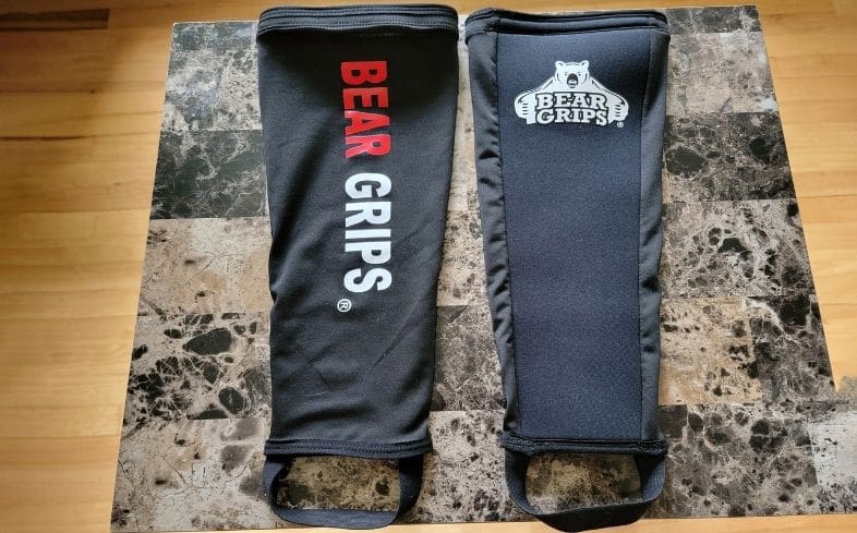 bear grips padded shin guard sleeves