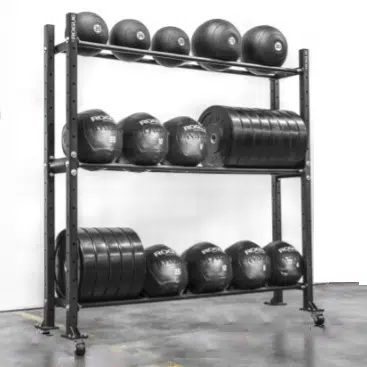3-tier system with 70” shelves