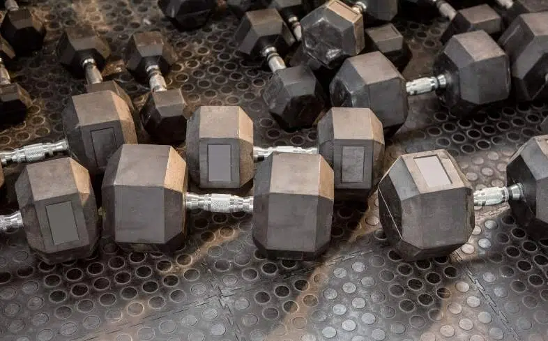 can you store dumbbells on the floor