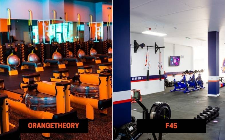 Orangetheory vs F45: Equipment