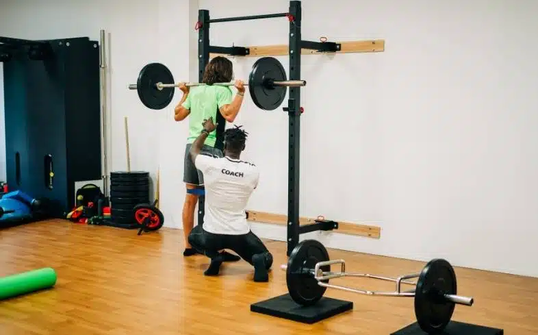 Wall-Mounted Squat Rack