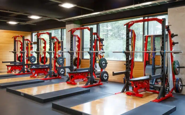 half cage squat rack