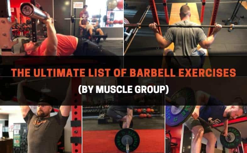 The ultimate list of barbell exercises (By muscle group)