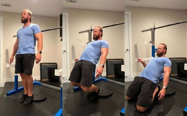 step on how to do a sissy squat