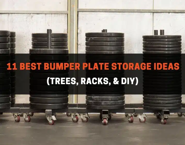 11 best bumper plate storage ideas (trees, racks, & diy)