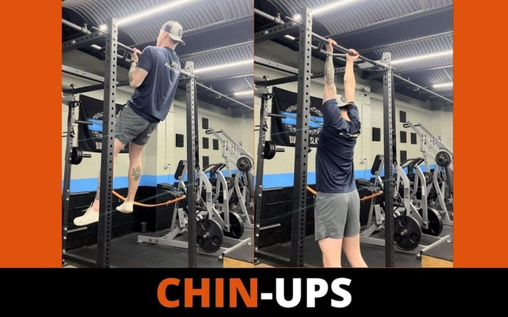 chin ups are a good bodyweight bicep exercise taken by Jake Woodruff, a strength coach