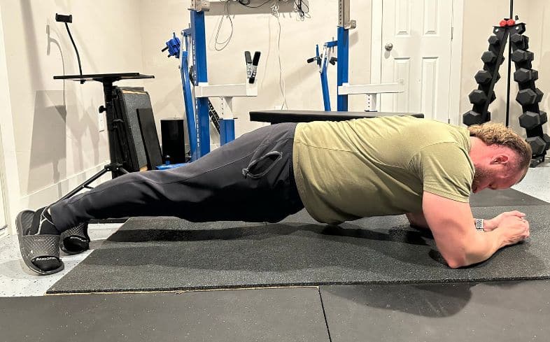 twisting your hips or leaning more to one side as you plank