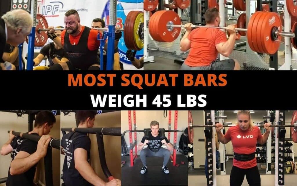 how much squat bar weighs