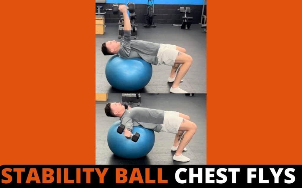 dumbbell chest workout without a bench stability ball chest fly by jake woodruff strength coach personal