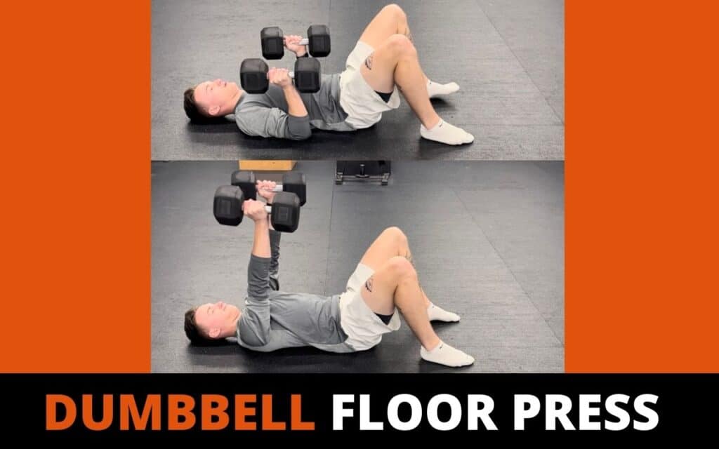 dumbbell chest workout without a bench dumbbell floor press done by jake woodruff personal