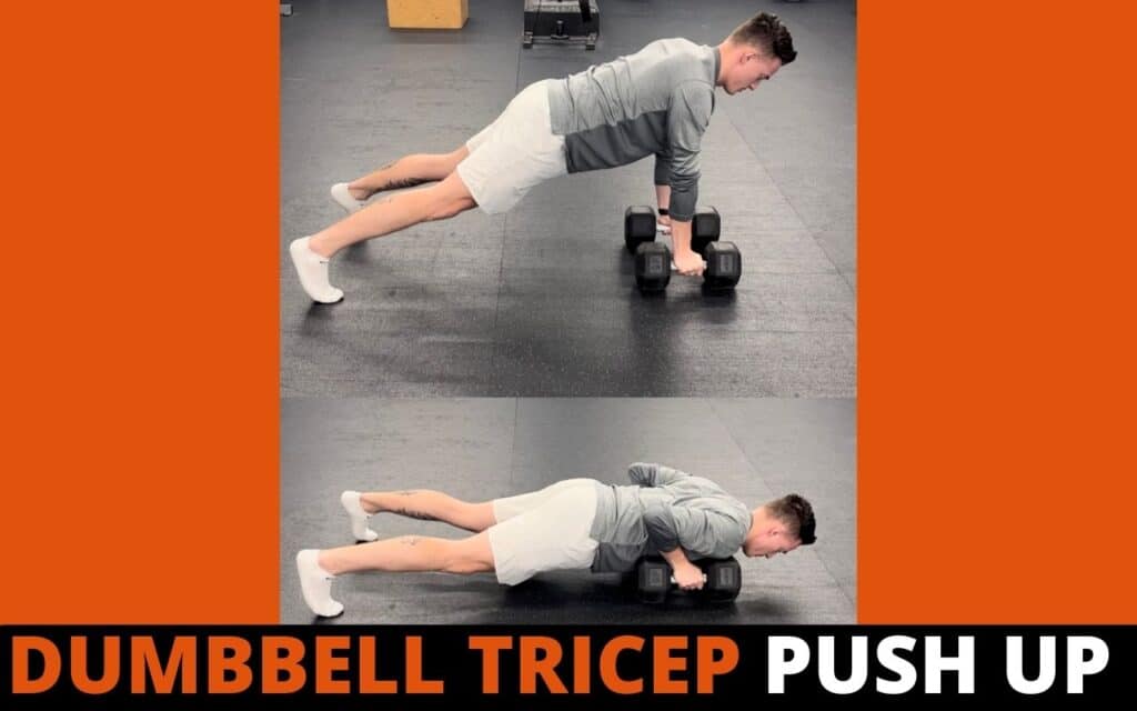 dumbbell chest workout without a bench reverse grip dumbbell tricep push up by jake woodruff strength coach personal