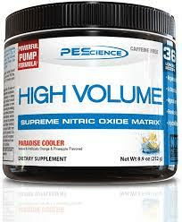 Amazon.com: PEScience High Volume Nitric Oxide Booster Pre Workout Powder  with L Arginine Nitrate, Paradise Cooler, 36 Scoops, Caffeine Free : Health  & Household