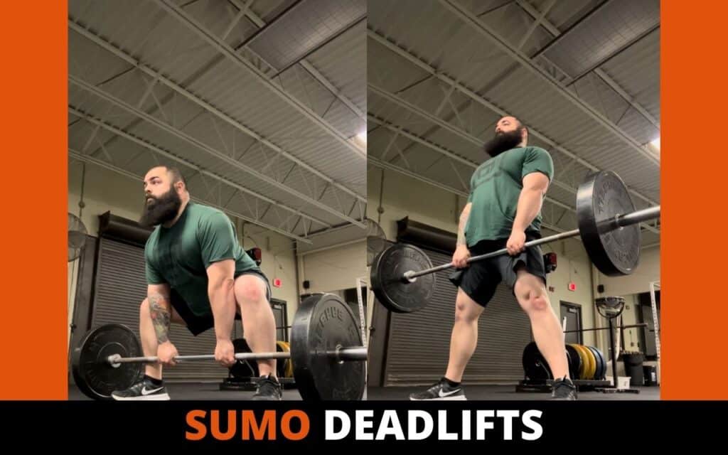 sumo deadlift is a legs focused deadlift variation. Photo taken by Coach Joseph Lucero