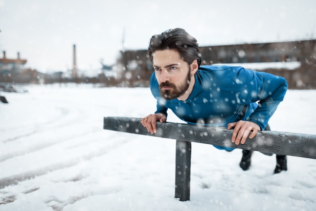 Winter incline Push Ups