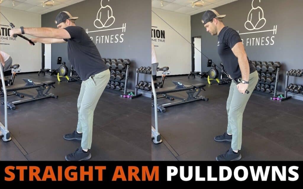 straight arm pulldowns are one of the best lower lat exercises according to kurtis Ackerman, a personal trainer