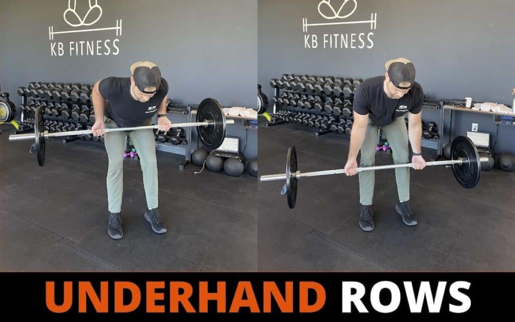 underhand rows are one of the best lower lat exercises according to kurtis Ackerman, a personal trainer