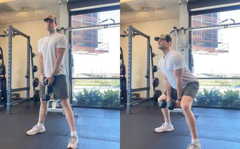 how to hold dumbbells during leg exercises