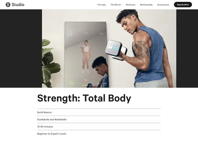 Best-online-workout-programs lululemon mirror studio