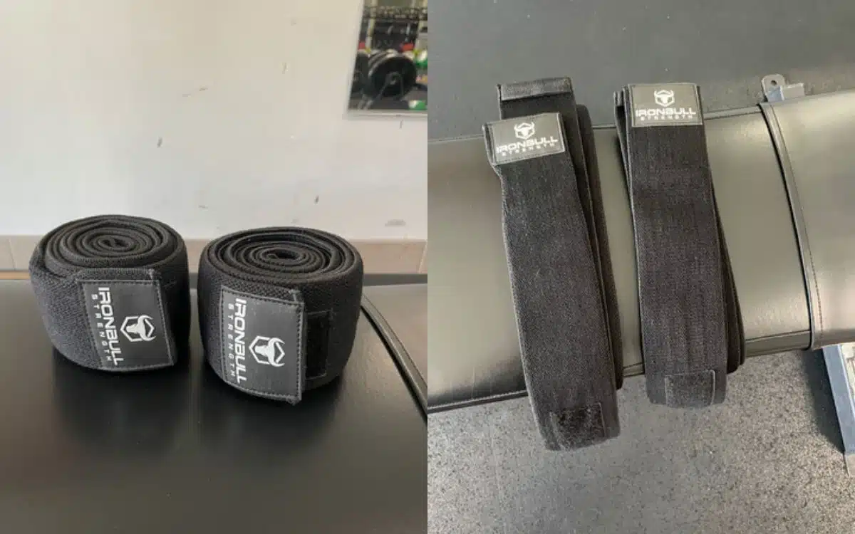 Knee Wraps from Iron Bull Strength. Photo by Powerlifting Technique.