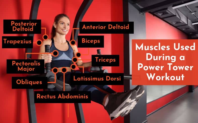 muscles used during a power tower workout