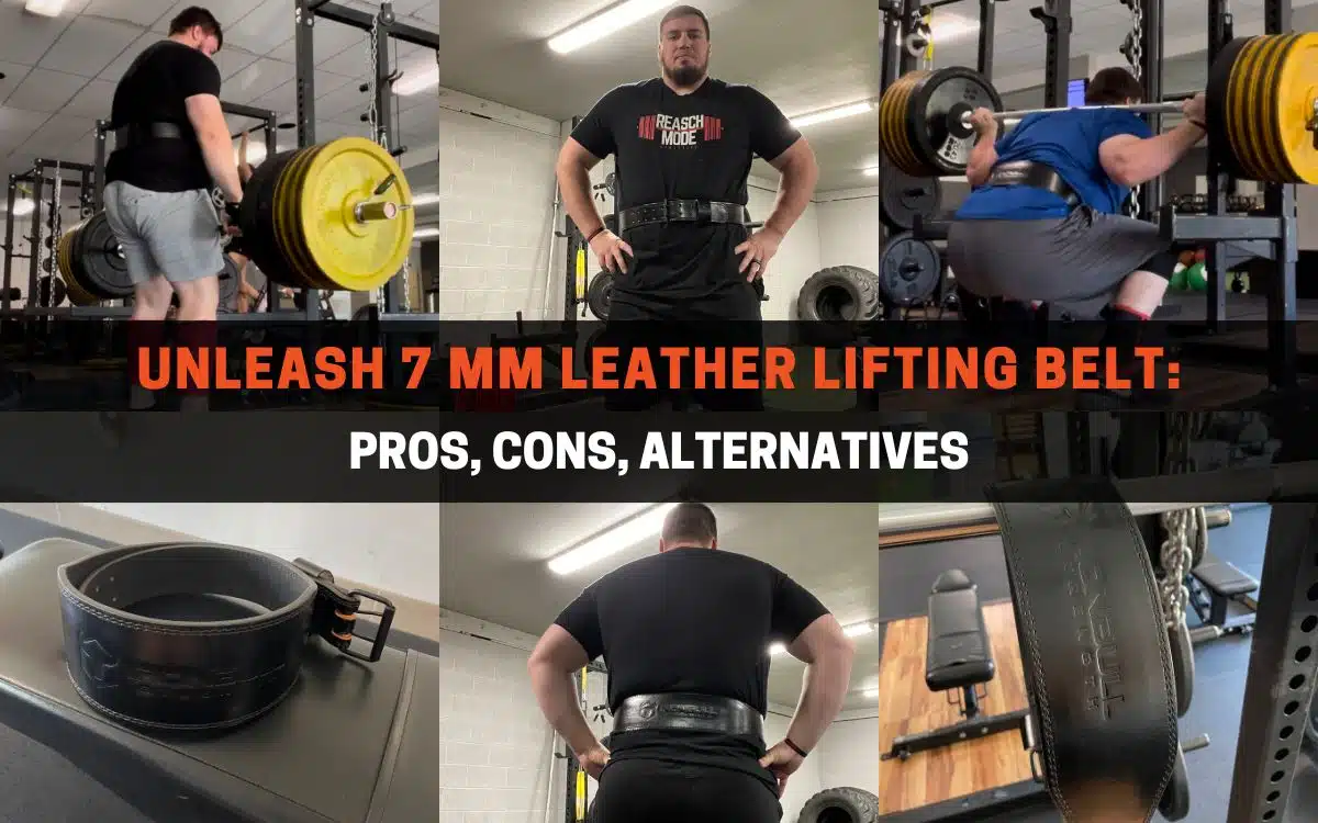 unleash 7 mm leather lifting belt