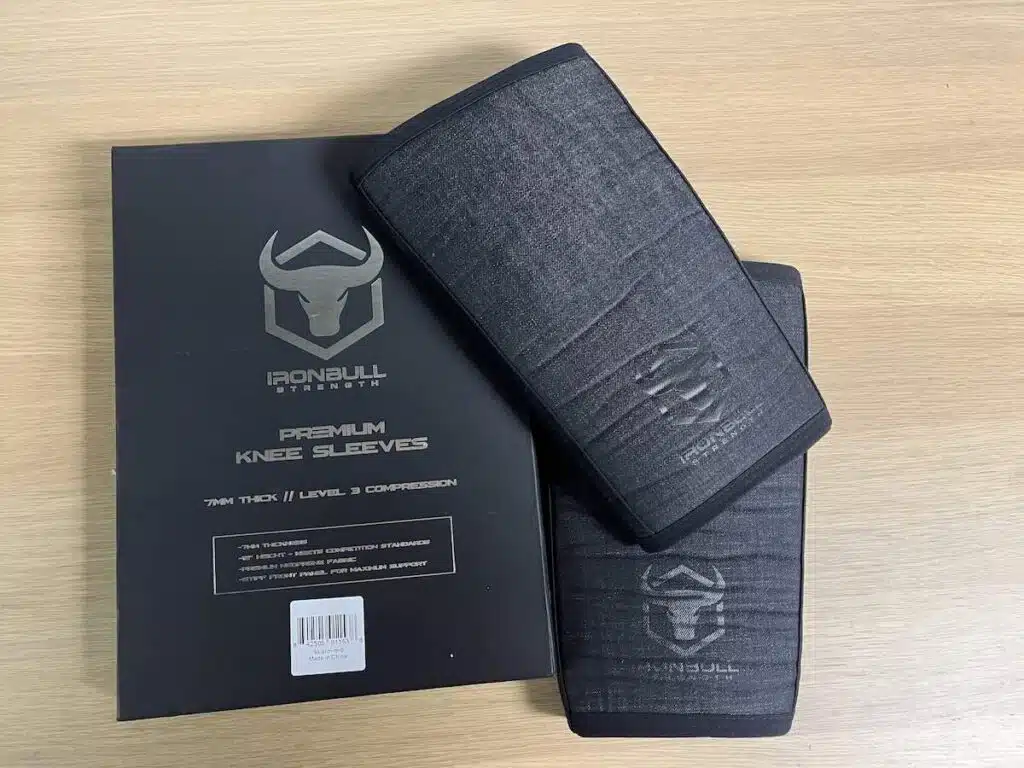 iron bull premium knee sleeves box