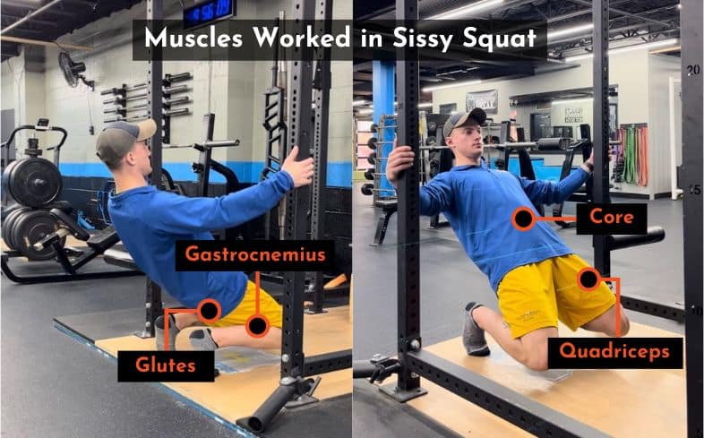 Assisted Sissy Squat — Rehab Hero