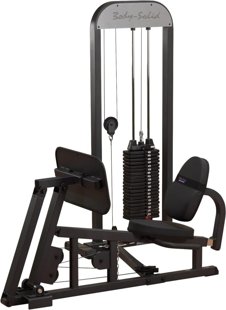 seated leg press machine