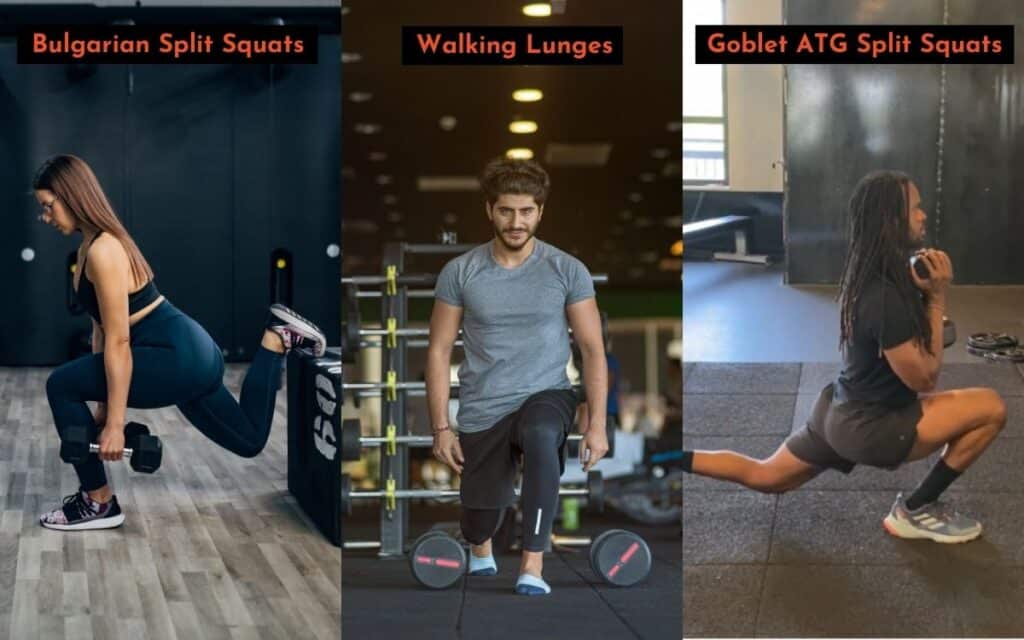 variations of atg split squats