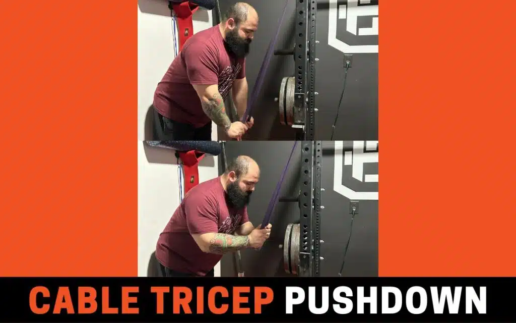 cable tricep pushdown