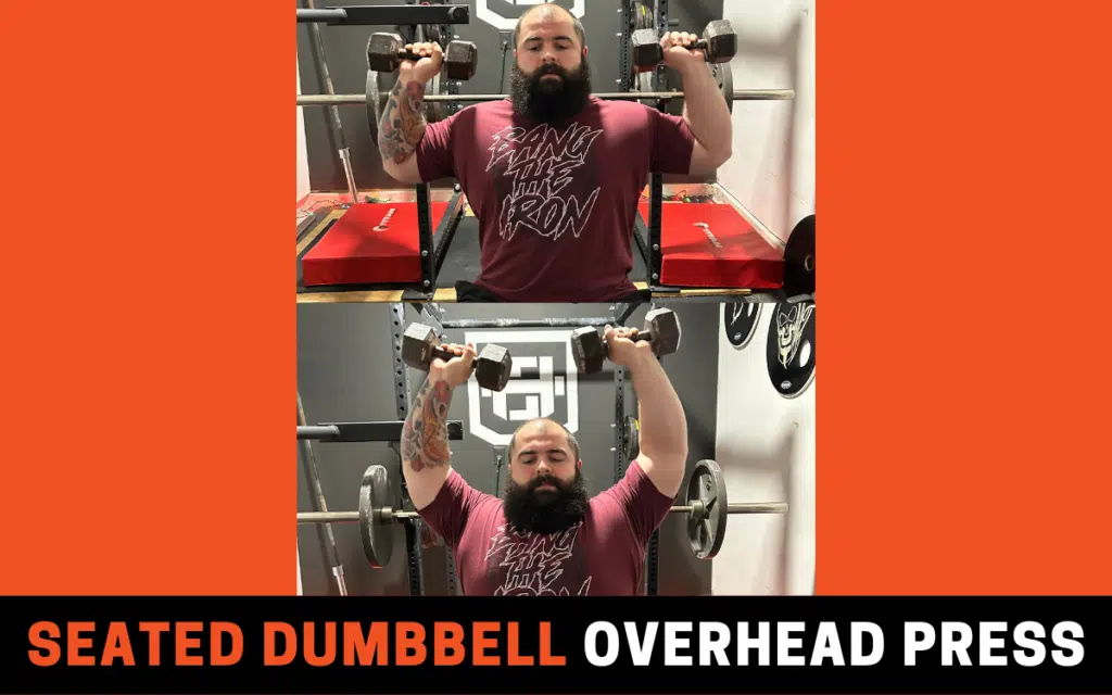 seated dumbbell overhead press