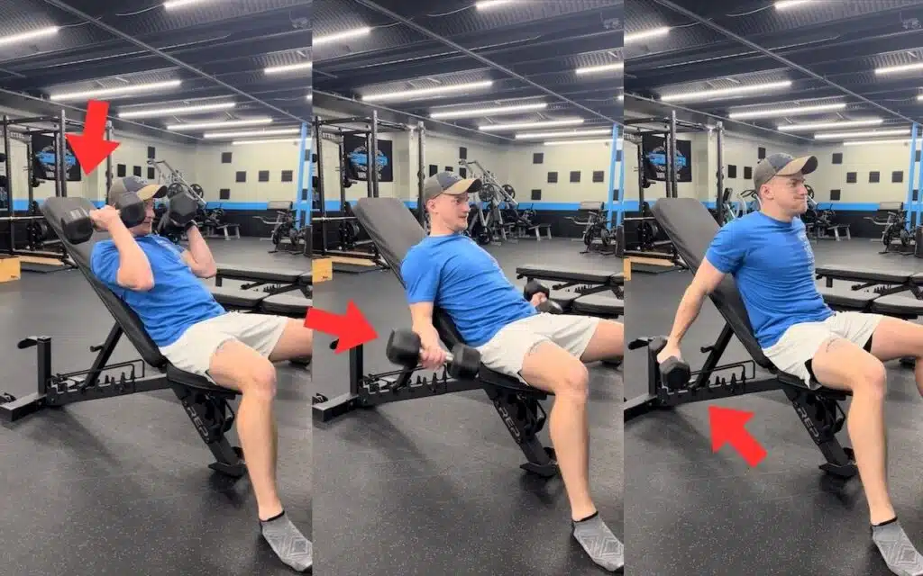 incline dumbbell curls mistakes how to do perfect form from jake woodruff strength coach