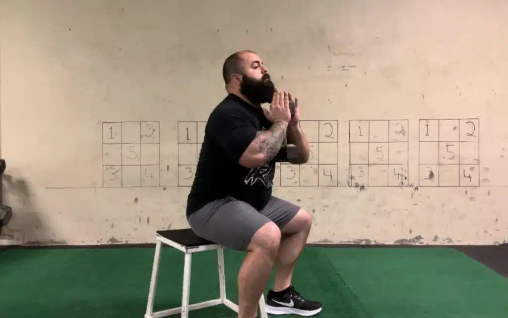 goblet box squat