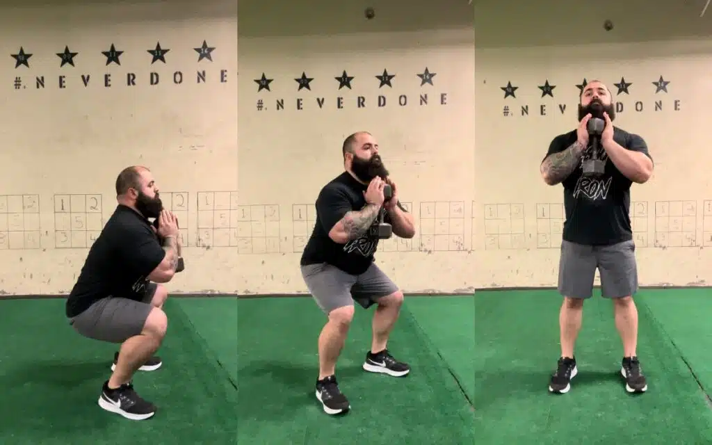 how to do goblet squats