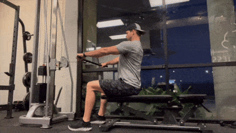 wide-grip seated cable row