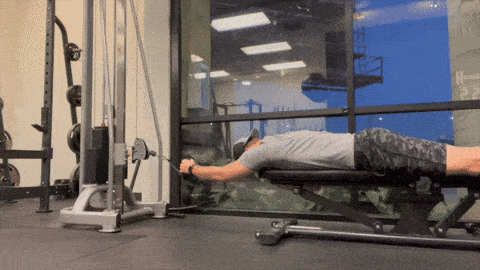 prone cable row