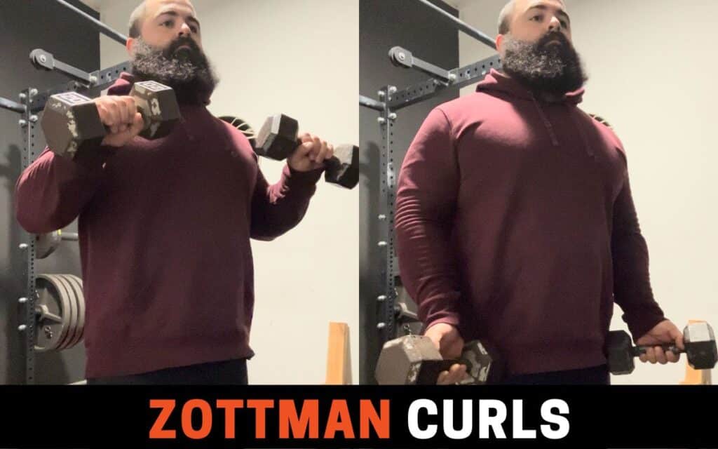 Zottman Curls are one of the best dumbbell biceps workouts, taken by Joseph Lucero, Strength Coach