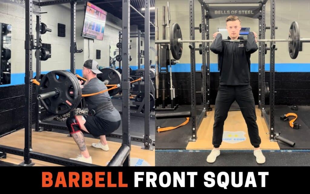 Barbell Front Squat is one of the best squat progressions, taken by Jake Woodruff, Strength Coach