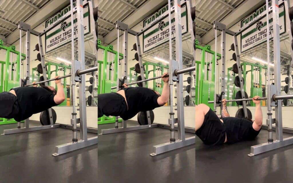 Common Mistakes Doing smith machine inverted row, taken by Joseph Lucero, Strength Coach