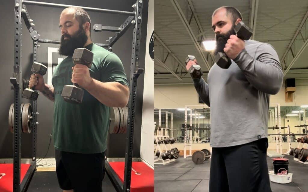 Differences Between Hammer Curls and Bicep Curls hammer curl vs bicep curl, taken by Joseph Lucero, Strength Coach