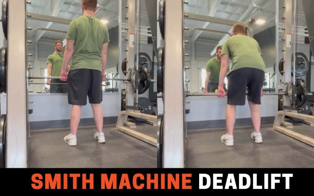 Smith Machine Deadlift smith machine back workout, taken by Pierce Reiten, Strength Coach