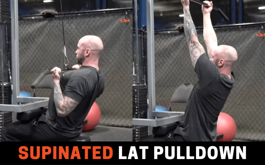 Supinated Lat Pulldown is one of the best compound bicep exercises